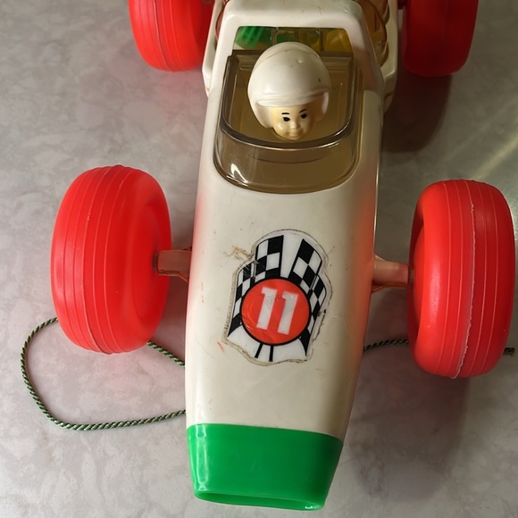 Vintage Kusan Grand Prix Race Popper Car Toy No. 26-A. Pull Toy 1960’s- 1970’s - Picture 4 of 11
